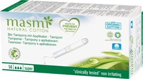 Masmi Natural Cotton Super Bio Tampons, 14 Stück
