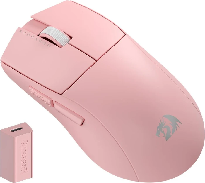 Redragon M916 K1NG Pro 4K Wireless Gaming Mouse pink, USB/Bluetooth