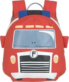 Lässig Tiny Drivers Feuerwehrauto rot Kindergartenrucksack