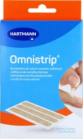 Hartmann Omnistrip Wundnahtstreifen 6 x 76mm, 6 Stück (2x 3 Stück)