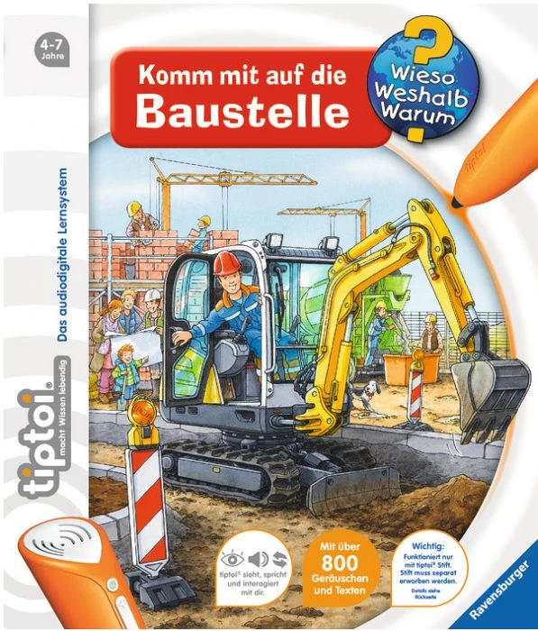 Ravensburger tiptoi Buch: Wieso? Weshalb? Warum? 15: Komm mit auf die Baustelle