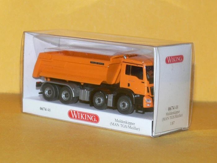Wiking Modern Edition Muldenkipper MAN TGS Euro 6 Meiller orange