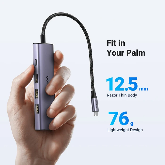 Ugreen 5-in-1 USB-C Hub, USB-C 3.0 [Stecker]
