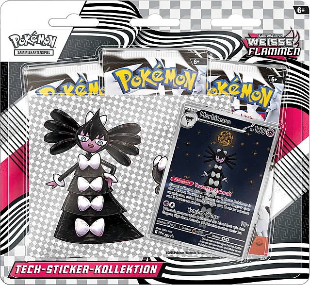 Pokémon - Karmesin & Purpur Weisse Flammen Tech Sticker Kollektion