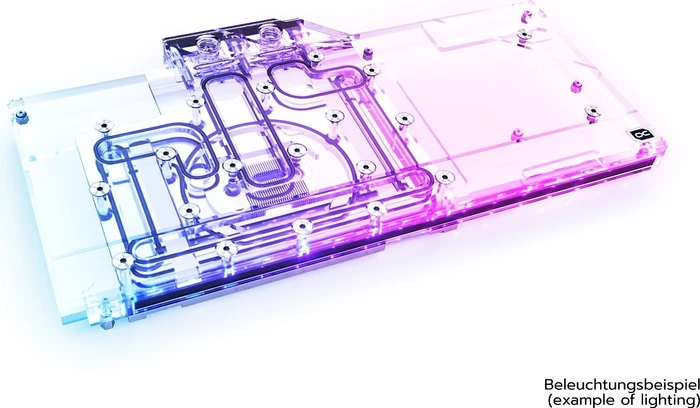 Alphacool Eisblock Aurora Acryl GPX-N RTX 3080/3090 FTW3 mit Backplate