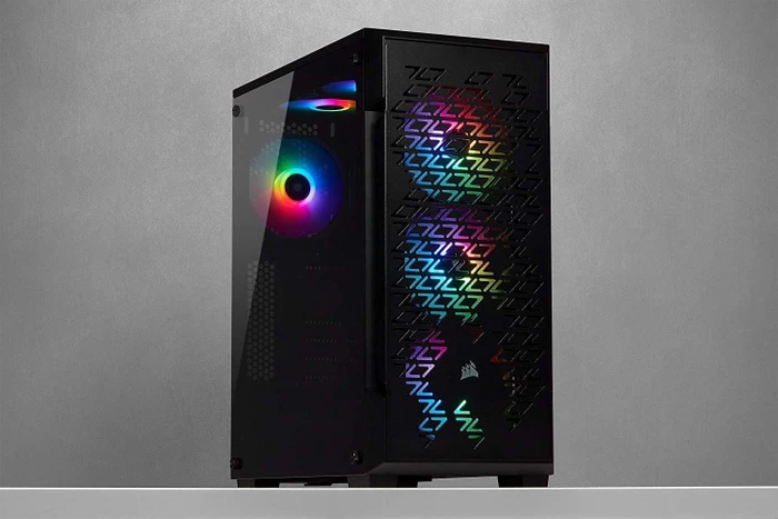 Corsair iCue 220T RGB Airflow, schwarz, Glasfenster