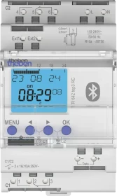Theben TR 642 top3 BLE RC Digitale Zeitschaltuhr mit Astro-/Jahresprogramm, 2-Kanal, 3TE, Schaltaktor (6420330)
