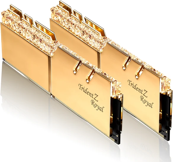 G.Skill Trident Z Royal gold UDIMM 16GB Kit, DDR4-3600, CL18-22-22-42