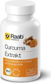 Raab Vitalfood Bio Curcuma Forte Kapseln, 90 Stück