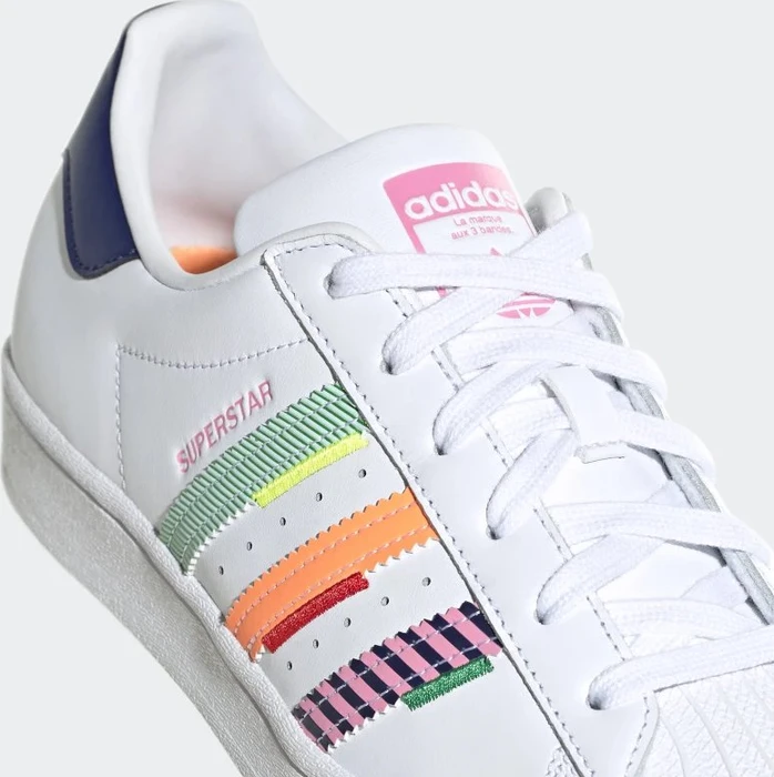 adidas Superstar cloud white/night sky/green (Damen)