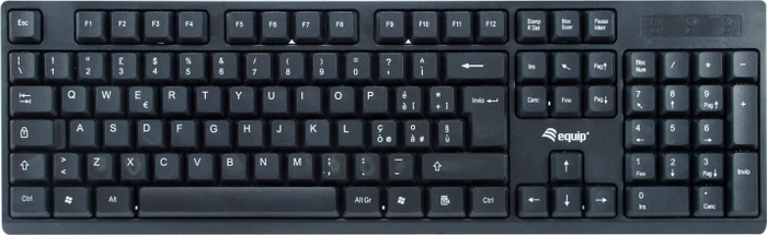 Equip Kabelloses Tastatur- und Mausset schwarz, USB, IT