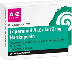 AbZ Loperamid akut 2mg Kapseln, 10 Stück