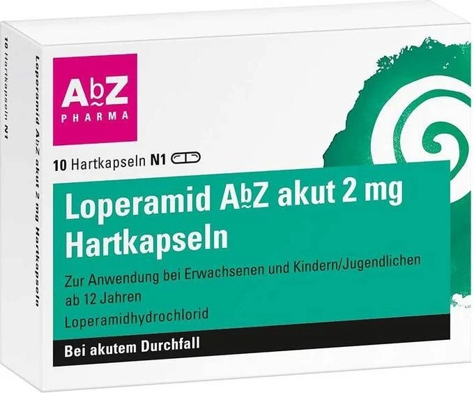 AbZ Loperamid akut 2mg Kapseln, 10 Stück