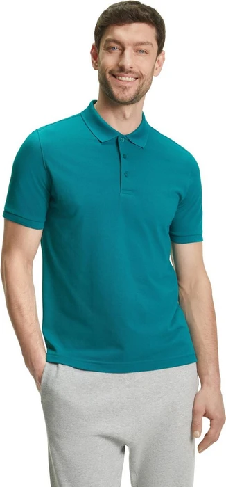 Falke Pima Poloshirt kurzarm petrol (Herren)
