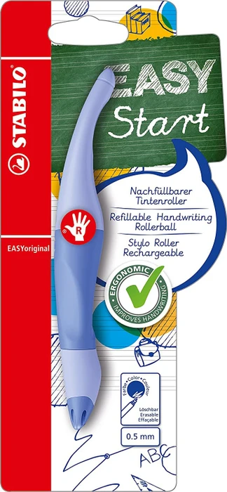STABILO EASYoriginal Pastel Tintenroller (Mine) wolkenblau/blau, Rechtshänder, Blister