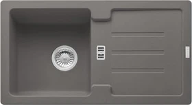 Franke Strata STG 614-78 Einbau Becken rechts mit Ablauffernbedienung steingrau