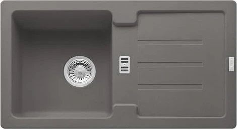 Franke Strata STG 614-78 Einbau Becken rechts mit Ablauffernbedienung steingrau