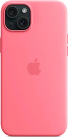Apple Silikon Case mit MagSafe für iPhone 15 Plus pink