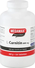 Megamax L-Carnitin 1000mg Tabletten, 120 Stück