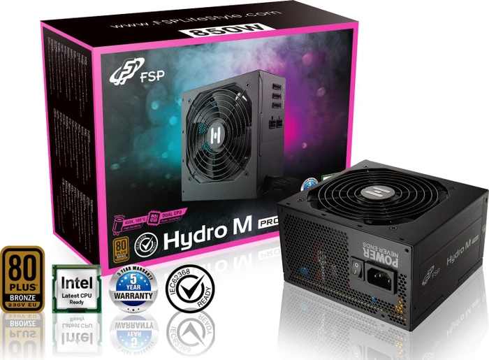 FSP Hydro M Pro 850W, ATX 2.52