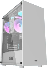DarkFlash DK100 White, Glasfenster