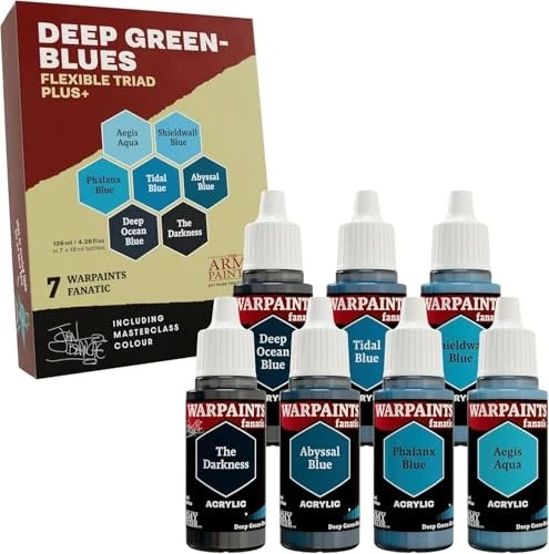 Army Painter Warpaints Fanatic Flexible Triad Plus Deep Green-Blues Farbset, 7-tlg.