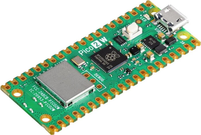 Raspberry Pi Pico 2 Board, ohne Header, WLAN/Bluetooth
