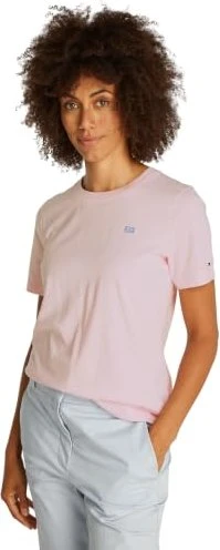 Tommy Hilfiger Flag T-Shirt kurzarm light pink (Damen)
