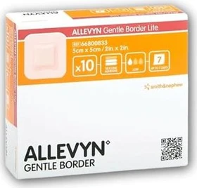 Smith & Nephew Allevyn Gentle Border Lite Schaumverband, 7.5 x 7.5cm, 10 Stück
