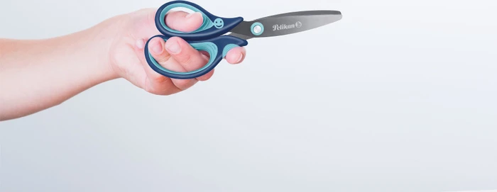 Pelikan griffix Schulschere, Universalschere, Linkshänder, 140mm, blau