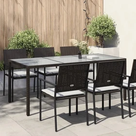 vidaXL Gartentisch 190x90cm braun