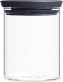Brabantia Vorratsdose Glasbehälter 600ml dark grey