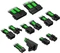 Kolink Core Pro Braided Cable Extension Kit 12V-2x6, Typ 2, Sense-Pins an der Unterseite, Venom Green Vorschaubild