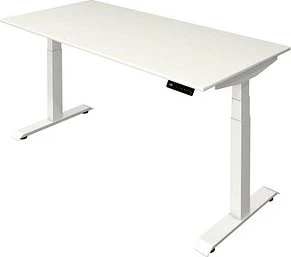 Kerkmann Move 4 elektrisch höhenverstellbarer Sitz-Steh-Schreibtisch 160x80cm weiß/weiß