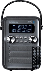 Lenco PDR-051 schwarz/silber