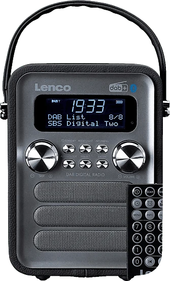 Lenco PDR-051 schwarz/silber