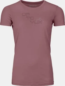Ortovox 185 Merino Tangram Logo Funktionsshirt kurzarm mountain rose (Damen)