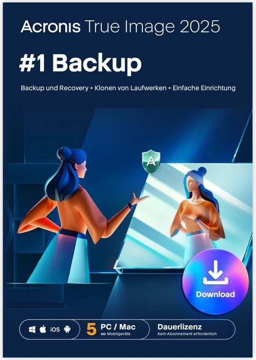 Acronis True Image 2025, 5 User, ESD (multilingual) (PC/MAC)