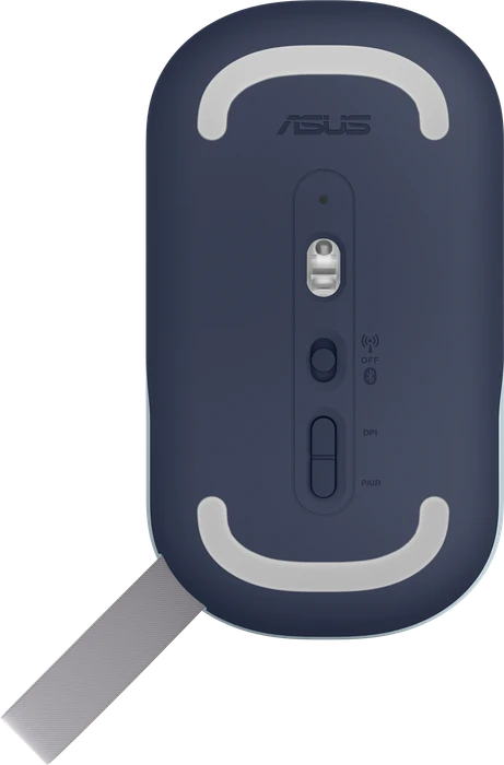ASUS Marshmallow Mouse MD100 Quiet/Solar Blue, USB/Bluetooth