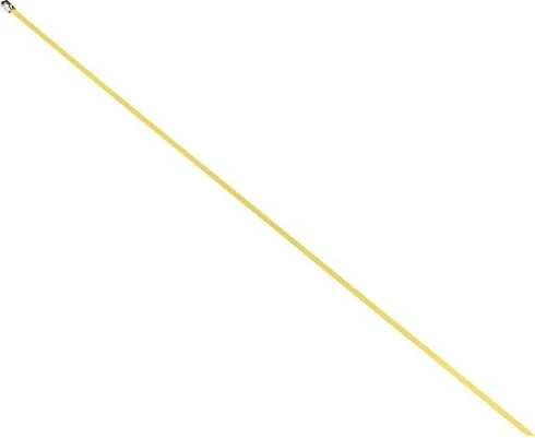 DeLOCK Edelstahl Kabelbinder, 4.6mm, 500mm, gelb, 10 Stück