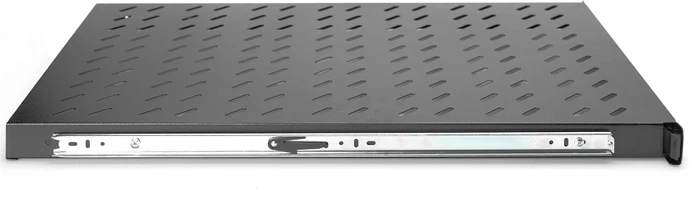 Digitus ausziehbarer Fachboden für Netzwerk- und Serverschränke, 19", schwarz, 1000mm Einbautiefe, 1HE