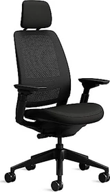 Steelcase Series 2 Bürostuhl mit Kopfstütze, onyx