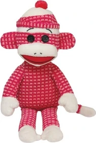 TY Beanie Babies Sockenaffe 15cm rosa