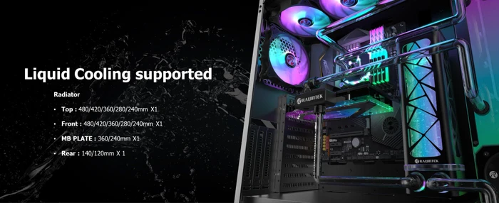 Raijintek Zofos Ultra, Glasfenster