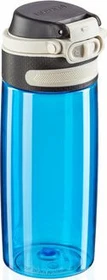 Leifheit Glasflasche Flip Trinkflasche 600ml light blue
