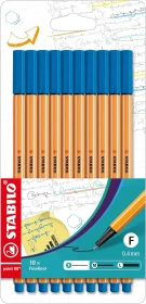 STABILO point 88 blau, 10er-Pack