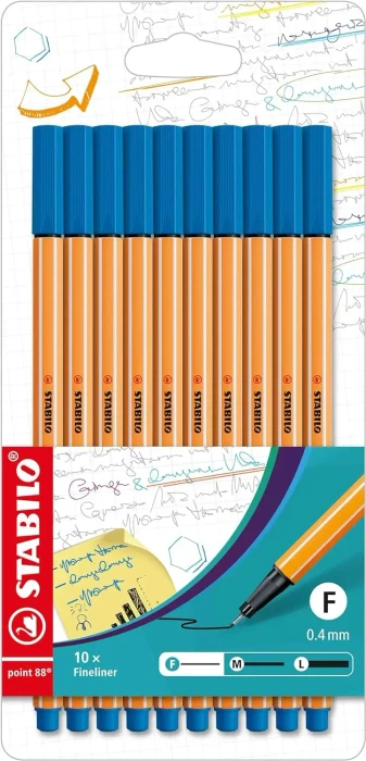 STABILO point 88 blau, 10er-Pack