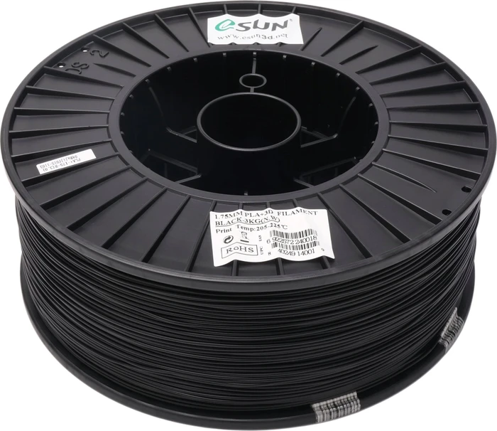eSUN PLA+, schwarz, Spule, 1.75mm, 3.00kg