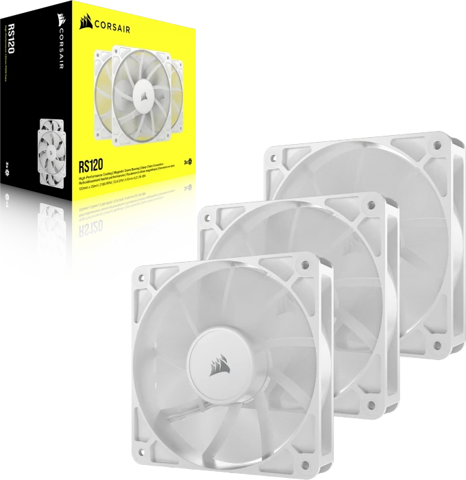 Corsair RS Series RS120, weiß, 120mm, 3er-Pack