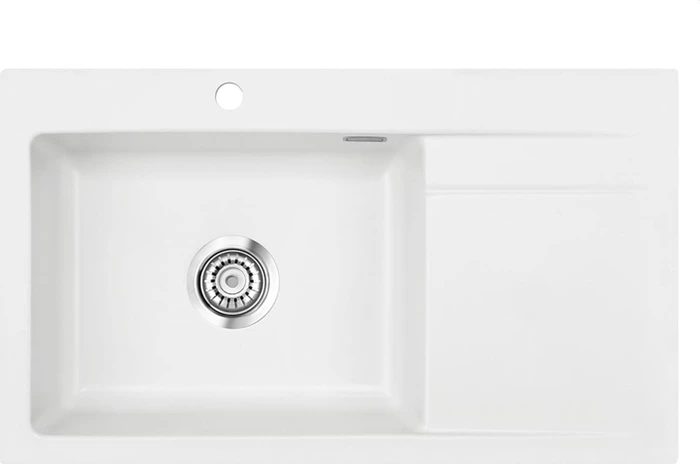 systemceram Stema 86 SL Einbau Becken links polar